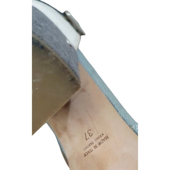 Laurence Dacade Rush Denim Peep Toe Ankle Booties Size EU 37/USA 6.5 - Picture 11 of 13